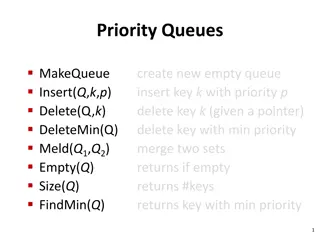 Priority Queues and Binomial Queue Operations