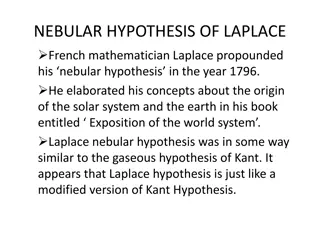 Laplace Nebular Hypothesis and Solar System Origin