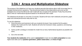 Math Discussions Sparked by Minecraft Arrays