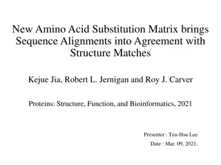 Amino Acid Substitution Matrix for Enhanced Sequence Matching