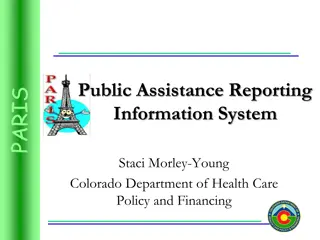 PARIS Public Assistance Reporting System in Colorado