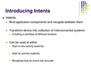 Introducing Android Intents for Interconnected Systems