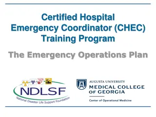 Hospital Emergency Coordinator Training Program Overview