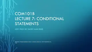 Understanding Conditional Statements in ANSI C Programming