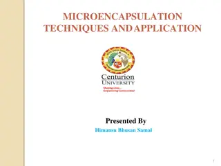 Microencapsulation Techniques and Applications Overview