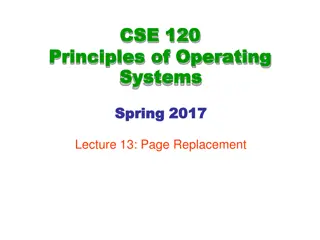 Memory Management and Page Replacement in Operating Systems