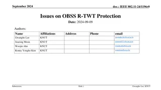 Issues on OBSS R-TWT Protection in IEEE 802.11-24