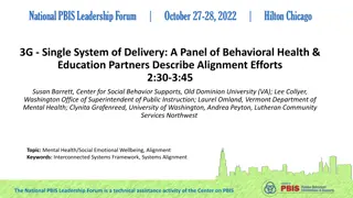 Enhancing Systems Alignment for Behavioral Health and Education Partners