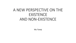 A New Perspective on Existence and Non-Existence by Wu Tianqi