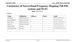 Coexistence of NB FH Systems and Wi-Fi: Analysis & Impact