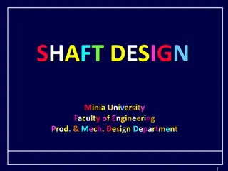 Shaft Design in Machinery and Mechanical Equipment