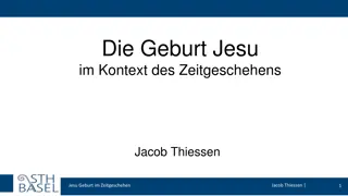 Contextual Insights on the Birth of Jesus by Jacob Thiessen