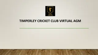Timperley Cricket Club Virtual AGM Agenda and Officer Elections