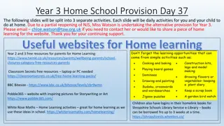 Year 3 Home School Provision Day 37 Activities