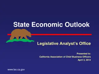 State Economic Outlook - Legislative Analyst's Office Presentation