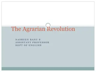 Transformative Effects of the Agrarian Revolution