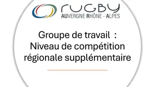 Work Group Study on Regional Competition Levels