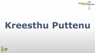 Experience the Journey of Kreesthu Puttenu through Inspiring Images