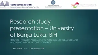 Accelerating Tobacco Tax Progress in Bosnia and Herzegovina