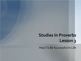Key Elements of Wisdom in Proverbs for Success in Life