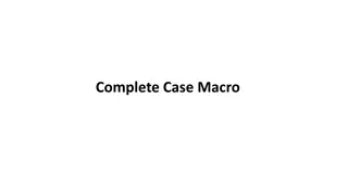 Advanced Statistical Techniques for Complete Case Analysis