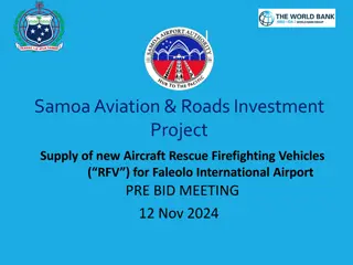 Samoa Aviation and Roads Investment Project - Pre-Bid Meeting Details