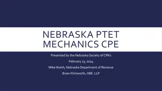 Nebraska PTET Mechanics CPE Examples 2023-2024