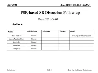 Issues and Solutions in PSR-based SR for IEEE 802.11-21 Standard