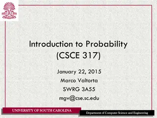Probability Concepts Overview at University of South Carolina