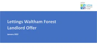 Lettings Waltham Forest Landlord Offer January 2022