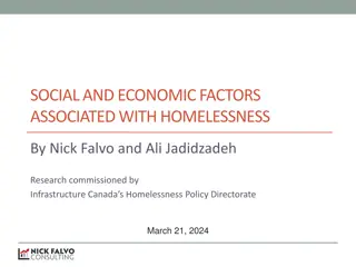 Social and Economic Factors Associated with Homelessness Research