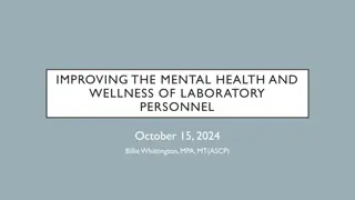 Enhancing Mental Health for Laboratory Professionals