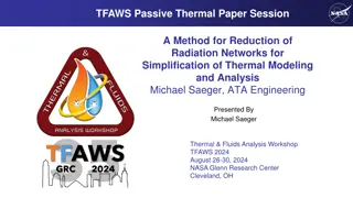 Method for Reduction of Radiation Networks: Simplifying Thermal Modeling