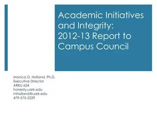 Academic Integrity Report 2012-13 Overview