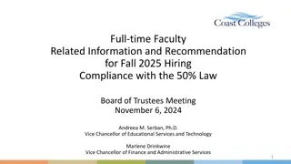 Full-time Faculty Fall 2025 Hiring Compliance & Recommendation