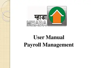 Efficient Payroll Management User Manual for MHADA Employee System