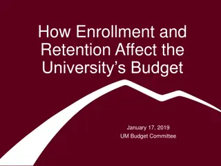 Impact of Enrollment and Retention on University Budget