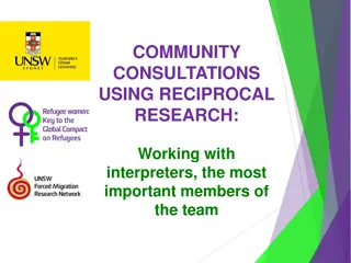 Effective Strategies for Working with Interpreters in Community Consultations