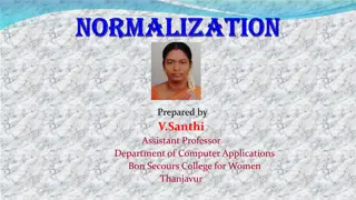 Data Normalization in Database Management Systems