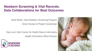 Data Collaborations for Newborn Screening and Vital Records