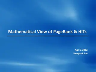 Understanding PageRank and HITS Algorithms