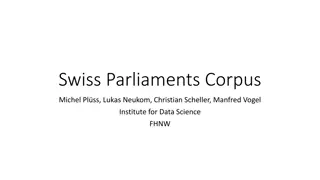 Swiss Parliaments Corpus and Data Transformation Project