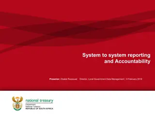System-to-System Reporting and Accountability
