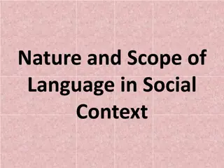 Understanding Sociolinguistics and Its Social Context