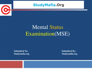 Understanding Mental Status Examination (MSE) Procedure in Psychiatry