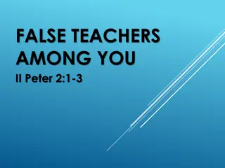 Deception and False Teachings in Biblical Context