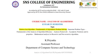 Understanding Algorithms for Efficient Problem Solving