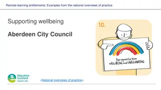 Supporting Wellbeing and Professional Learning in Remote Education
