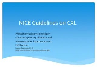 Guidelines on CXL Photochemical Corneal Collagen Cross-linkage for Keratoconus and Keratectasia