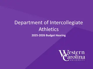 2025-2026 Athletics Budget Hearing Overview